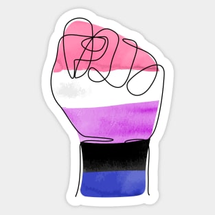 Genderfluid Power Sticker